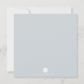 Cool Gray Waterverf Florals Twins Baptisme Kaart (Achterkant)