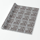Cool Gray Wolf Cadeaupapier (Uitgerold)