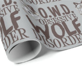Cool Gray Wolf Cadeaupapier (Rol Hoek)