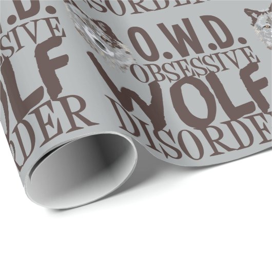 Cool Gray Wolf Cadeaupapier (Rol Hoek)