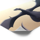 Cool Gray Wyvern Poster (Hoek)
