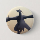 Cool Gray Wyvern Ronde Button 5,7 Cm (Voorkant)