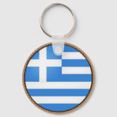 Cool Greece Flag Seal Sleutelhanger (Voorkant)