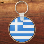 Cool Greece Flag Seal Sleutelhanger (Voorkant)