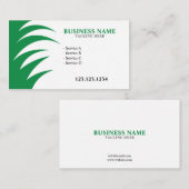 Cool Green and White Grass Cutting Lawn Care Visitekaartje (Voorkant / Achterkant)