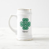 Cool Green Celtic Knot Cross Clover Sláinte Bierpul (Links)