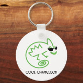 Cool Green Chameleon Sleutelhanger (Voorkant)