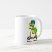Cool Green Dinosaur Koffiemok (Voorkant rechts)