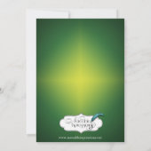 Cool Green en Gold St. Patrick Party Invitation Kaart (Achterkant)