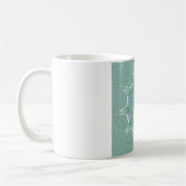 Cool Green Floral patroon Koffiemok (Links)