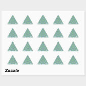 Cool Green Floral patroon Sticker (Vel)