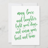 Cool Green Glitter St Patrick's Day Party Kaart (Voorkant)