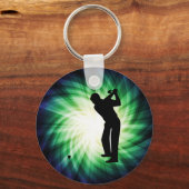 Cool Green Golf Sleutelhanger (Voorkant)