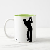 Cool Green Golf Tweekleurige Koffiemok (Links)