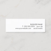 Cool Green Grey Circuit Consultant Mini Visitekaartje (Achterkant)