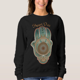 Cool Green Hamsa Hand gepersonaliseerd Trui