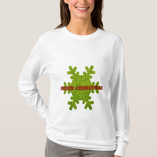 Cool Green Kerstmis Shirt! T-shirt (Voorkant)
