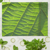 Cool Green Leaf Pattern Theedoek (Gevouwen)