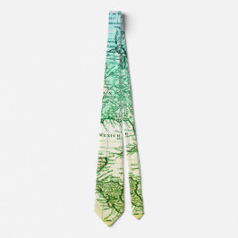 Cool Green Map of North America Stropdas