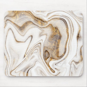 Cool Green Marble Gold White Muismat