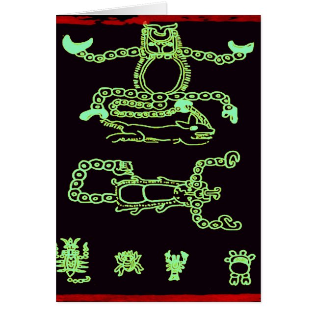 Cool Green Mayan Design (Voorkant)