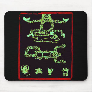 Cool Green Mayan Design Muismat