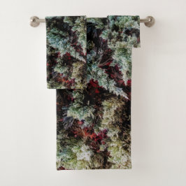 Cool Green Natuur Patroon Bad Handdoek