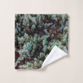 Cool Green Natuur Patroon Bad Handdoek (Wasdoekje)