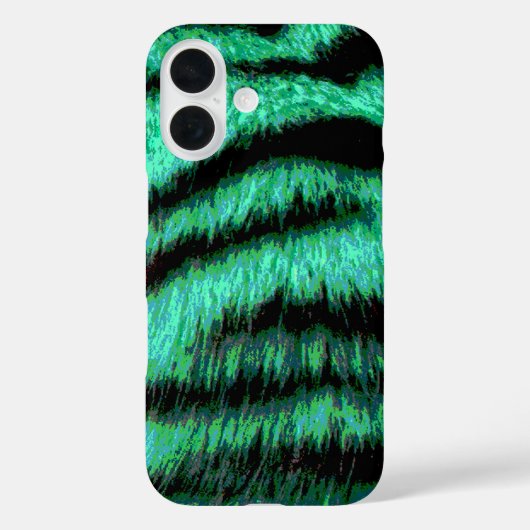 Cool green neon tiger stripes Case-Mate iPhone case (Achterkant)