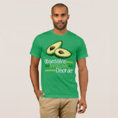 Cool Green Obsessief Avocado Disorder T-shirt (Voorkant volledig)