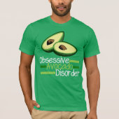 Cool Green Obsessief Avocado Disorder T-shirt (Voorkant)