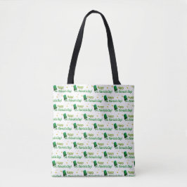 Cool Green Petten Happy St. Patrick's Day Tote Bag