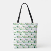 Cool Green Petten Happy St. Patrick's Day Tote Bag (Achterkant)
