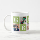 Cool Green Photo Collage Grandma en Grandpa Mokken (Links)