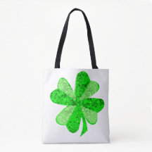 Cool Green Shimmering Shamrock St. Patrick's Day