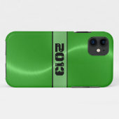 Cool Green Shiny Stainless Steel Metal Case-Mate iPhone Case (Achterkant (horizontaal))