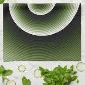 COOL Green Spiral Patroon Theedoek (Gevouwen)