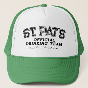 Cool green St Pat's drink teamvrachtwagenhoed Trucker Pet