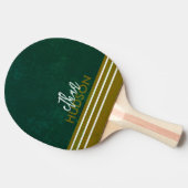 Cool Green Table Tennis Paddle With Name  Tafeltennisbatje (Zijkant)
