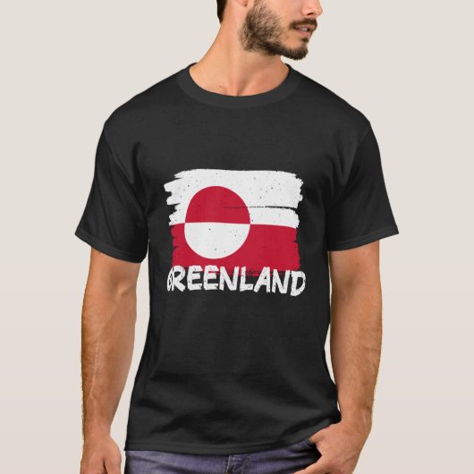 Cool Greenland Flag 1 T-shirt (Voorkant)