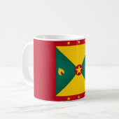 Cool Grenada Flag Koffiemok (Voorkant links)