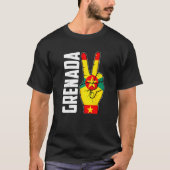 Cool Grenada Flag Patriotic T-shirt (Voorkant)