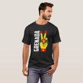 Cool Grenada Flag Patriotic T-shirt (Voorkant volledig)
