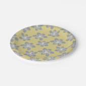 Cool Grey en Yellow Pattern Paper Bord (Gekanteld)