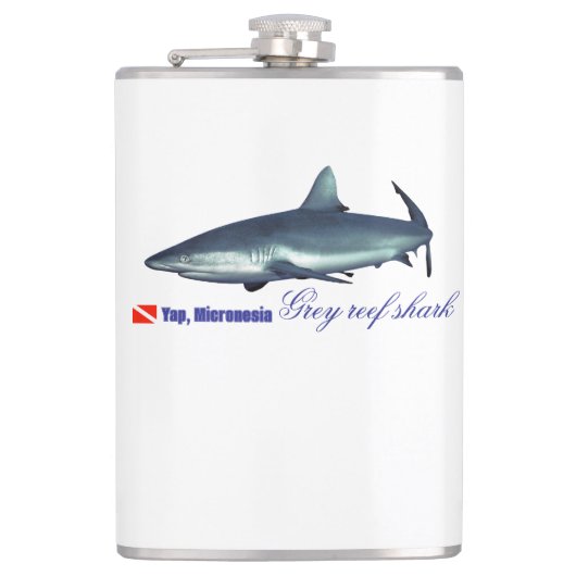 Cool Grey rifhaai Heupfles (Voorkant)