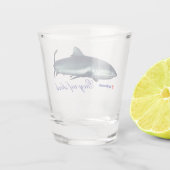 Cool Grey rifhaai Shot Glas (Achterkant)