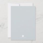 Cool Grey Waterverf Florals Twins Doop Kaart (Achterkant)