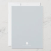 Cool Grey Waterverf Florals Twins Doop Kaart (Achterkant)
