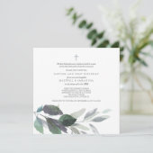 Cool Grey Waterverf laat Twins Baptisme over Kaart (Staand voorkant)