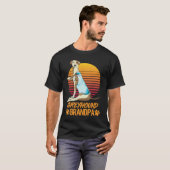 Cool Greyhound Dog Opa Paw Pa Vaders T-shirt (Voorkant volledig)